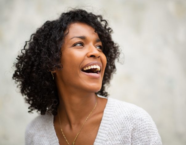Woman smiling